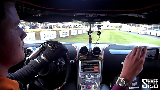 Koenigsegg One-1 - Donuts Onboard and Revs Shmee150