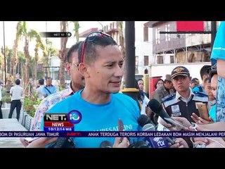 Sandiaga Uno Meninjau Revitalisasi Kali Besar Kota Tua - NET 10