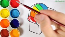 Comment dessiner et couleur canapé - Coloriages pour enfants - Art couleurs pour les enfants