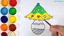 Comment dessiner et couleur Lampe de table - Coloriages pour enfants