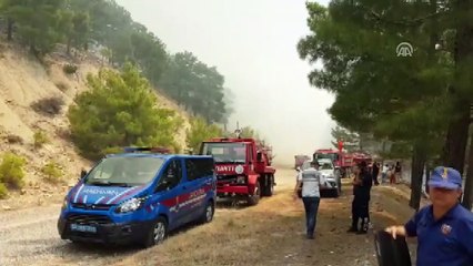 Orman yangınına müdahale ediliyor - MANAVGAT