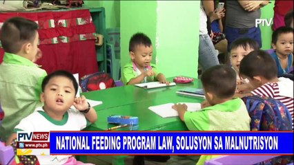 National Feeding Program Law, solusyon sa malnutrisyon