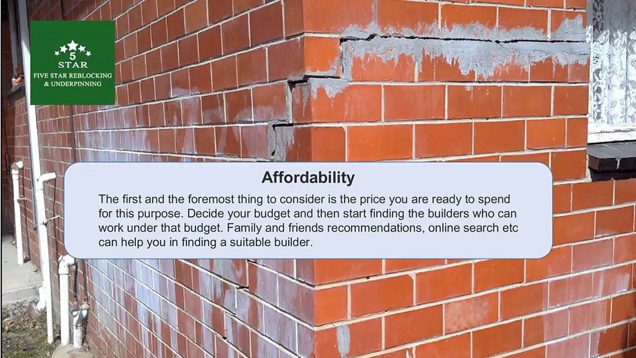 Why underpinning is important
