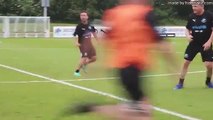 Gordon Ramsay & Usain Bolt Playing Football   Behind the Scenes at Soccer Aid