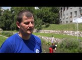 U Boljevcu je održana akcija čišćenja korita reke, 6. jul 2018. (RTV Bor)