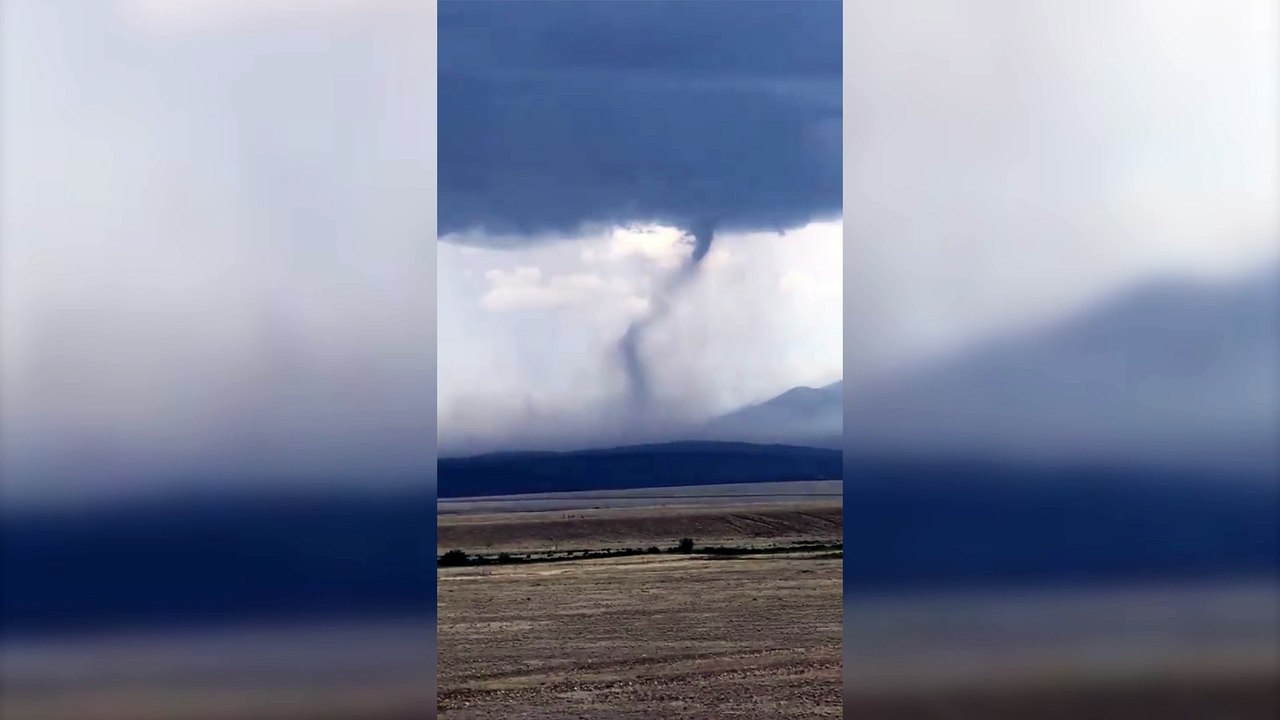 Tornado Moves Through Weston Pass Fire