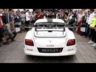The official running debut of the Bentley Continental GT3 | AutoMotoTV