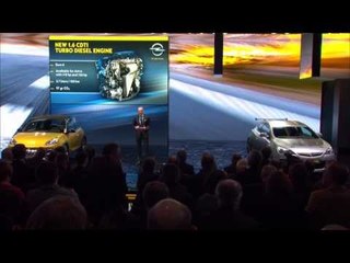 Скачать видео: Opel AG at Geneva Auto Show 2014 - Presentation 1.6 CDTI Turbo Diesel Engine | AutoMotoTV