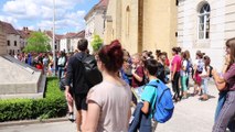 Les collégiens d'Is-sur-Tille mettent l'ambiance dans les rues de la ville