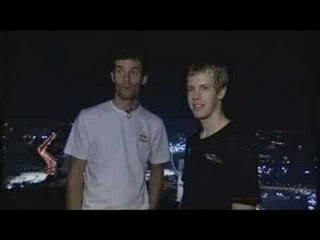 Mark Webber F1 Driver explains race track in Singapore