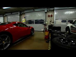 Potenza-shod Ferrari 458 Italia pulls out of garage