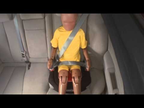 Demonstration crashes - Importance of child restraints