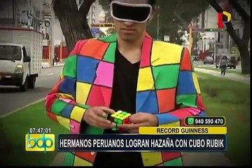 Cubo de Rubik: hermanos peruanos logran hazaña en los Record Guinness