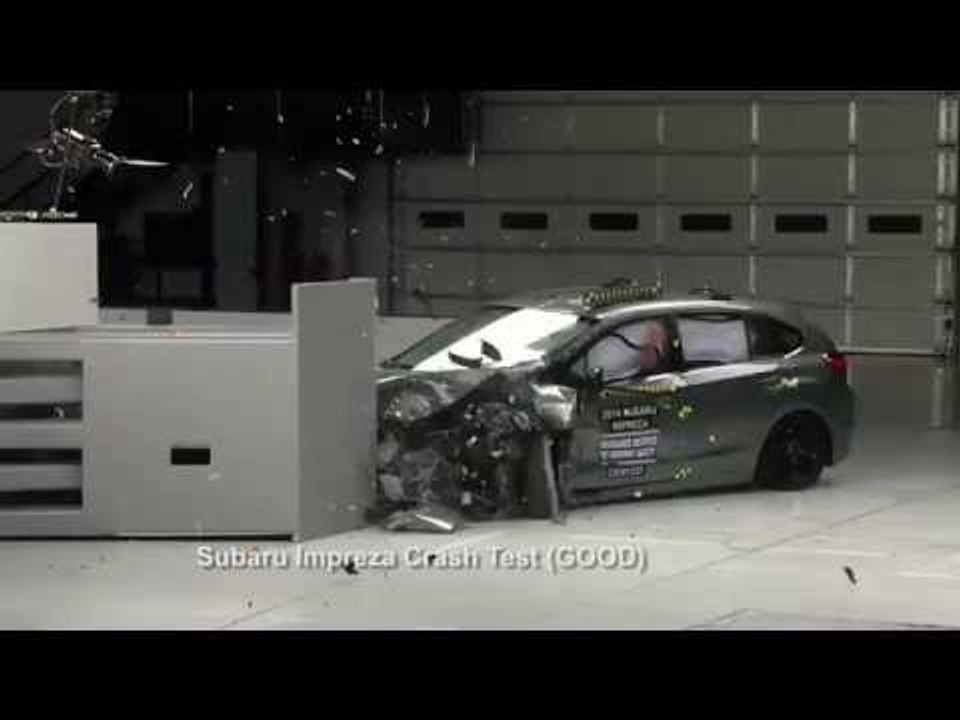 Front crash tests for selected 2015 TOP SAFETY PICK+ award winners Subaru Impreza | AutoMotoTV