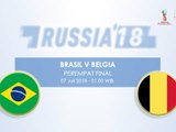 Brasil v Belgia - Head-to-Head Preview