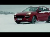 Porsche Cayenne GTS Slalom track on the Snow | AutoMotoTV