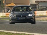 BMW 535i Sedan Driving footage on race track