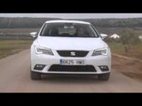 Seat Leon White driving country roads