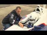 Martin Kaymer drives the BMW FB02
