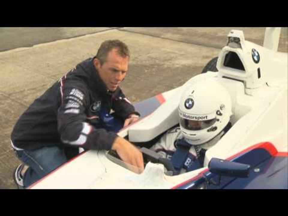 Martin Kaymer drives the BMW FB02