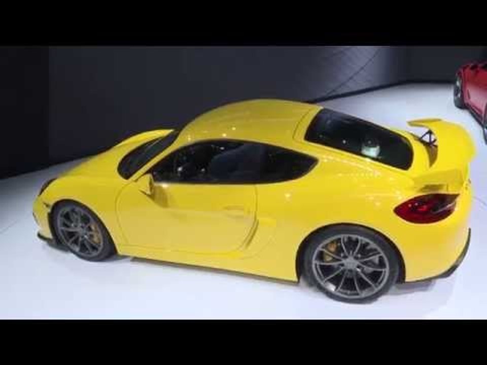 Porsche Cayman GT4 at Geneva International Motor Show 2015 | AutoMotoTV