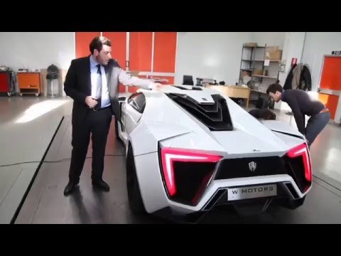W Motors unveils the Lykan Hypercar at the Qatar Motor Show 2013