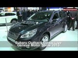 Subaru Outback Diesel Live Geneve Motor Show 2013