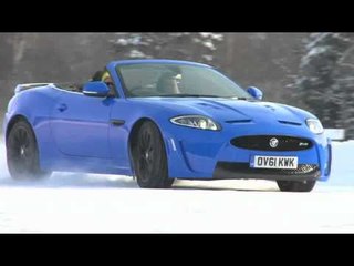 Jaguar XKRS Convertible On Ice