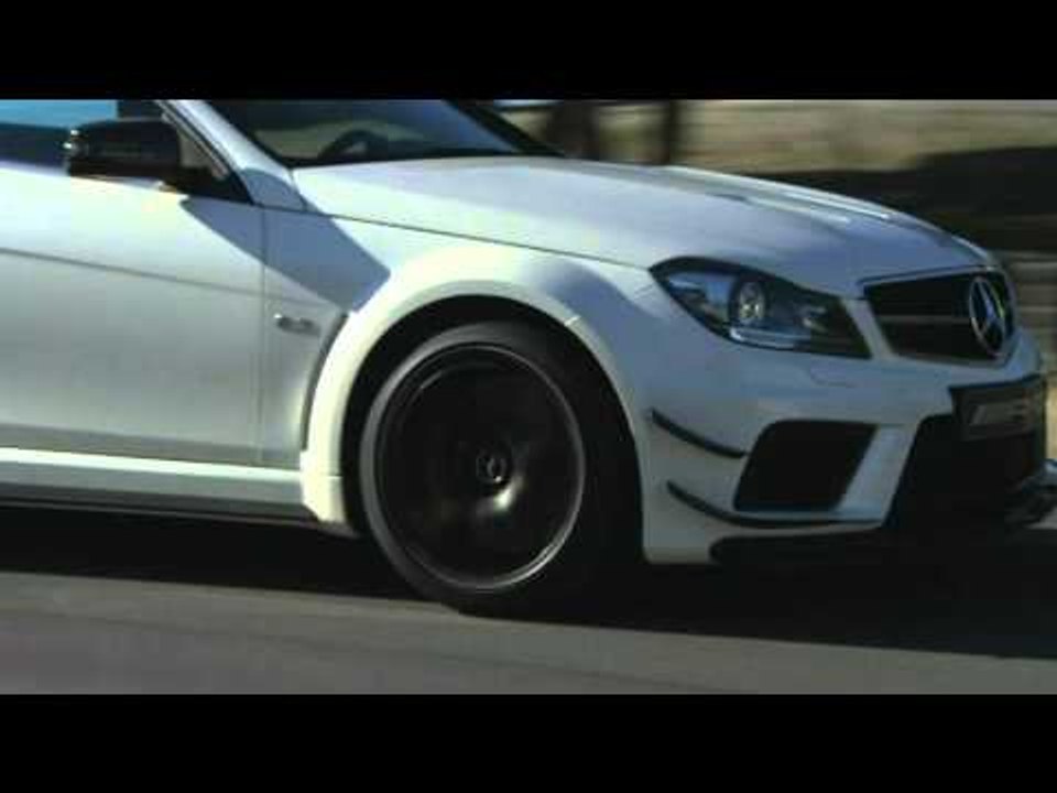 Mercedes Benz C 63 AMG Coupe Black Series Laguna Seca November 2011 Diamond White