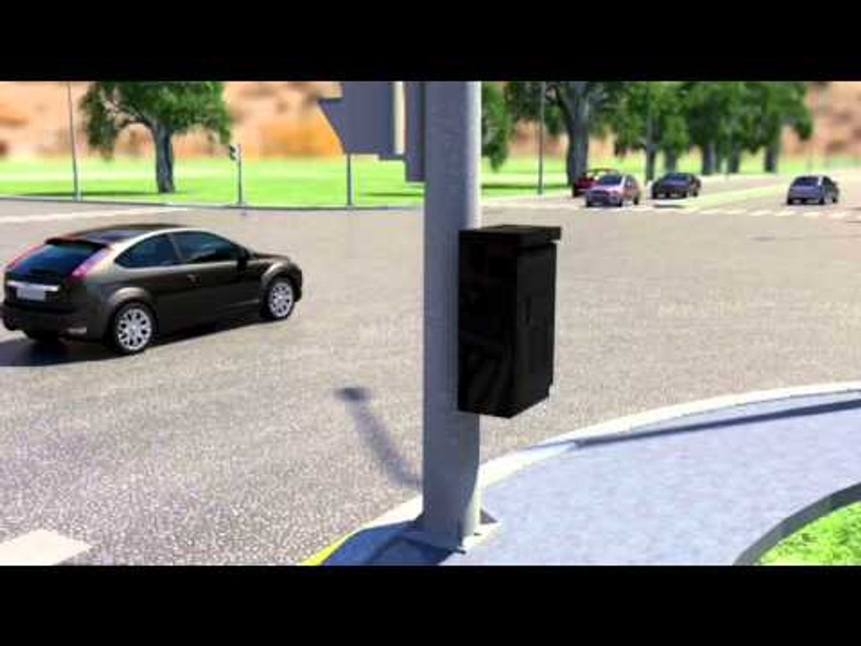 Intelligent Vehicle Technology Animation   Smart Intersection