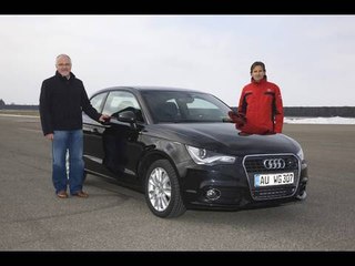 Audi A1 test drive Chassis expert Dr. Horst Glaser and DTM driver Markus Winkelhock
