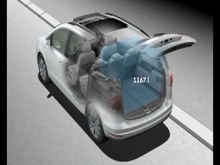 Volkswagen Sharan Animation Interior Flexibility