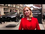 The all-new Aluminum Jaguar XF - Interview Christina Hendricks | AutoMotoTV