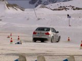 BMW winter training in Austria Drift slalom