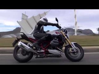 BMW R 1200 R Lightwhite in Racing Red Driving Video | AutoMotoTV