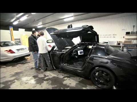Mercedes-Benz SLS AMG Developement and Testing Wind tunnel Trailer
