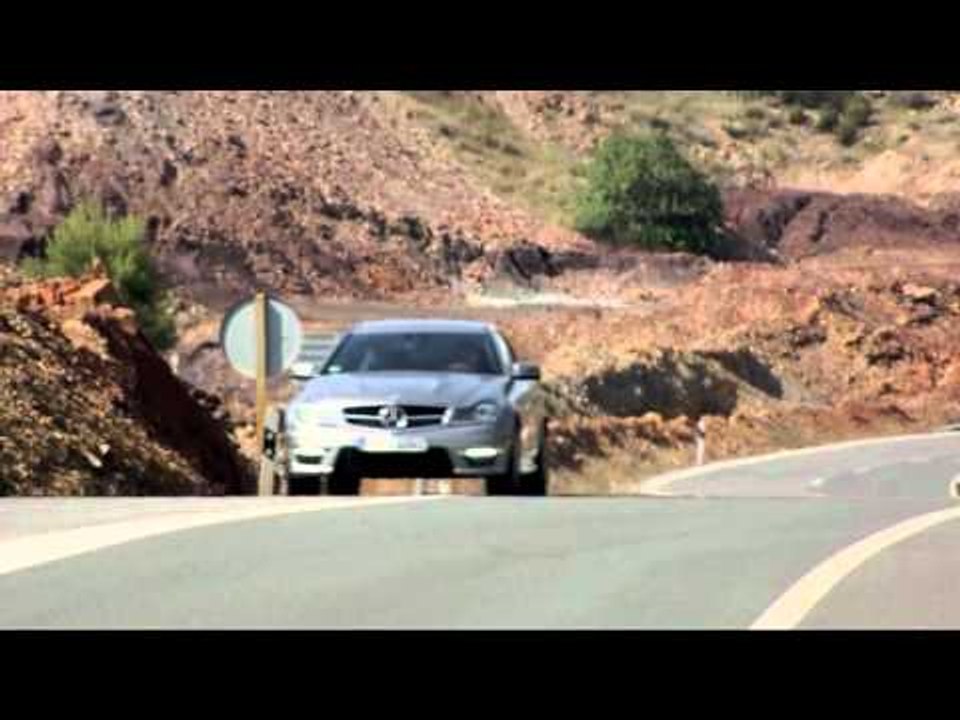 Mercedes-Benz C-Class Coupé AMG Driving Event May Sevilla 2011 Palladium Silver