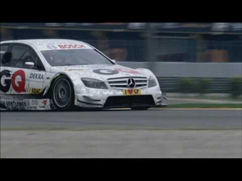 David Coulthard Mercedes DTM - Footage test in Valencia