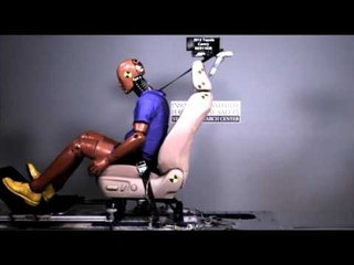 Seathead restraint evaluations for rear crash protection