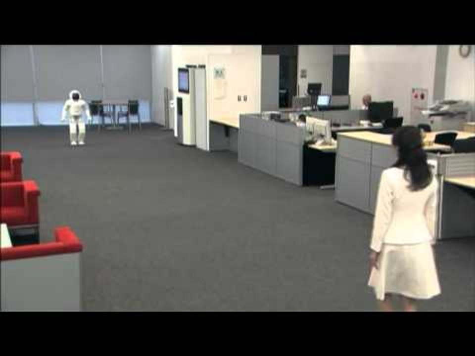 ASIMO Humanoid Robot   Walking Among People