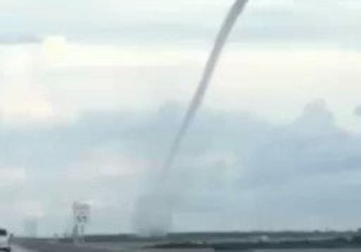 Waterspout Spotted Off Highway Near New Orleans