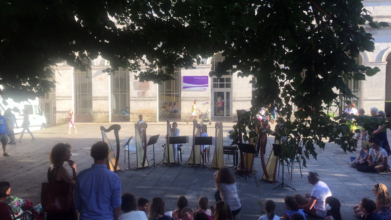 école de musique du conservatoire Angouleme classe harpe