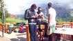 D!CI TV / Hautes-Alpes : Florent Manoudou et Camille Lacourt en visite à Orcières-Merlette lors d'un rallye moto