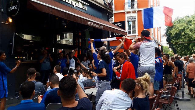 Grenoble en fête après la qualification de l'équipe de France pour la demi-finale de la coupe du monde 2018