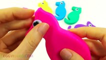 Play Doh Seahorses Hello Kitty Mold Learn Colors Learning Pounding Toys Balls Surprise Eggs