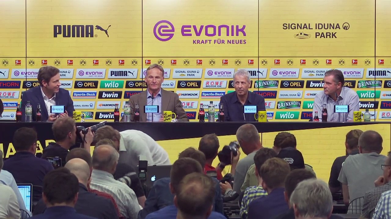 Vorstellung von Lucien Favre | BVB-Pressekonferenz mit dem neuen Cheftrainer