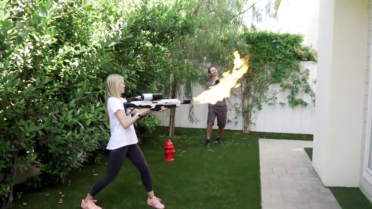 Flamethrower Unboxing! iJustine