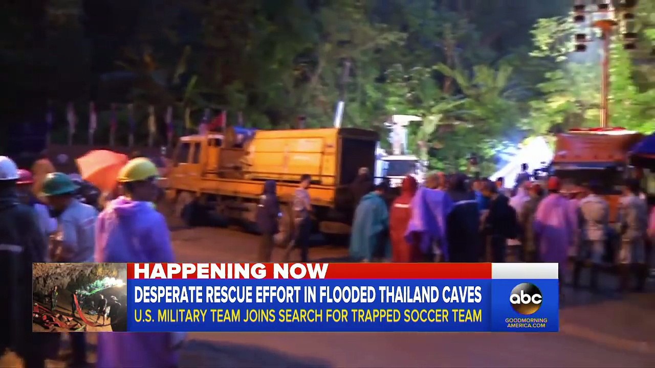 Rescue effort to save soccer team trapped in cave