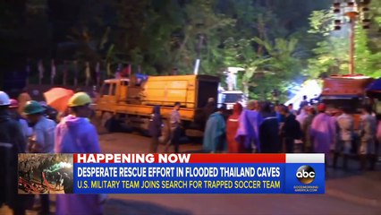 Rescue effort to save soccer team trapped in cave