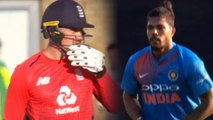 India Vs England 2nd T20: Umesh Yadav Clean Bowled Jason Roy | वनइंडिया हिंदी